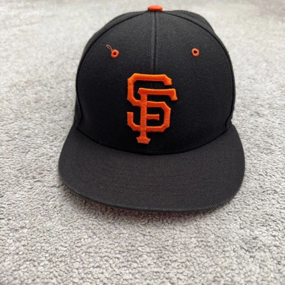 47 Brand San Francisco Giants SF MLB Baseball Hat Cap Mens OSFA Black Orange